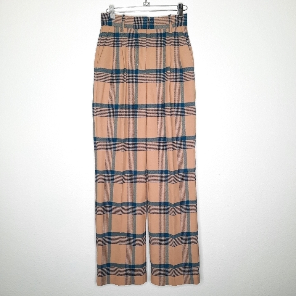Aritzia Wilfred Flannel Plaid Effortless Pants 0